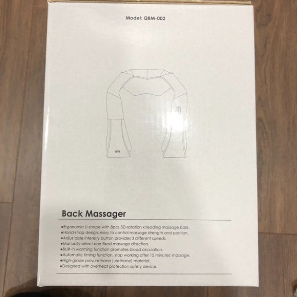 QTQ Productions Back Massager Bi Directional Heating Shiatsu Neck Back - Picture 6 of 6